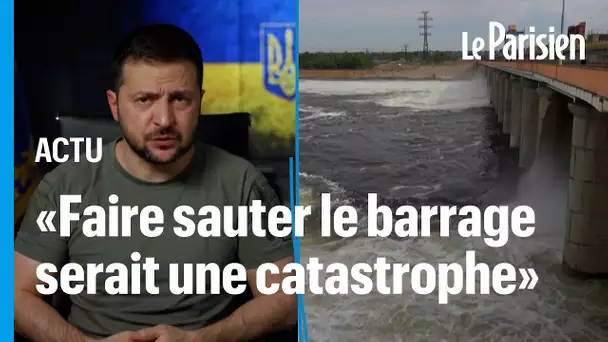 Zelensky accuse la Russie d'avoir miné un barrage dans le sud de l'Ukraine