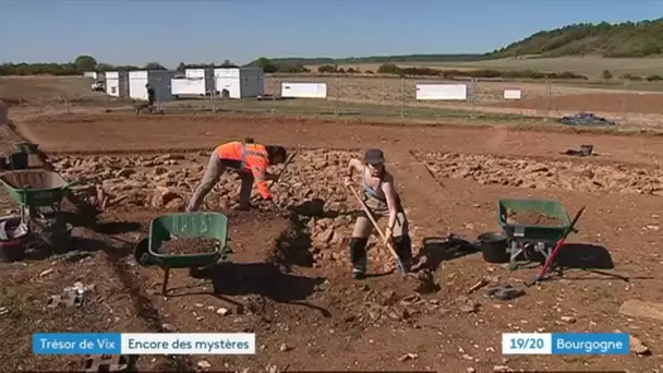 Côte-d’Or : visite du chantier archéologique de la tombe de la Dame de Vix