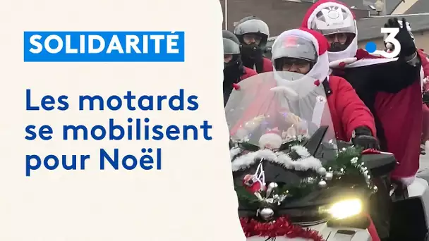 Quand les motards Pères Noël du nord 44 roulent pour les Pères Noël verts du Secours Populaire....