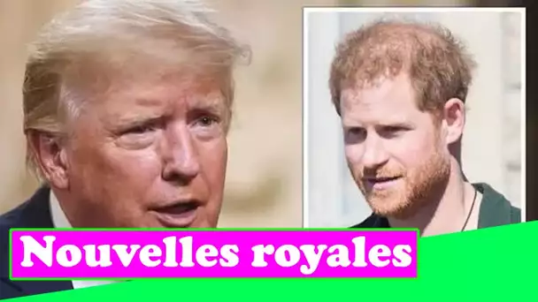 Donald Trump affirme que " le prince Harry regrettera " d'avoir épousé Meghan Markle " bon aux prévi