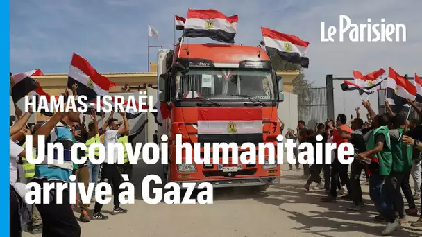 Le premier convoi humanitaire est entré dans Gaza, l’ONU appelle à multiplier les livraisons