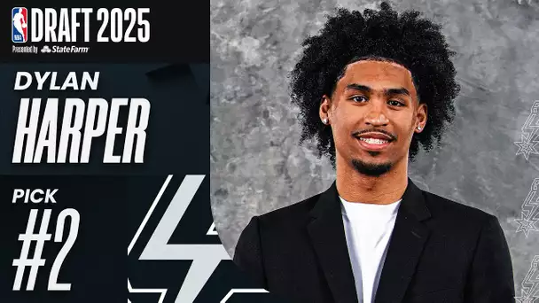 Dylan Harper goes #2 overall by the San Antonio Spurs in the 2025 NBA Draft!