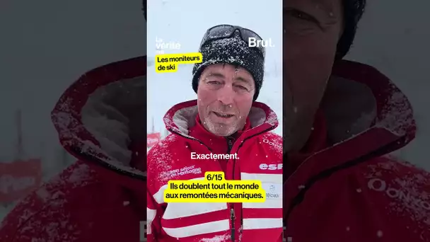 La vérité sur les moniteurs de ski : ils doublent tout le monde aux remontées mécaniques (6/15)