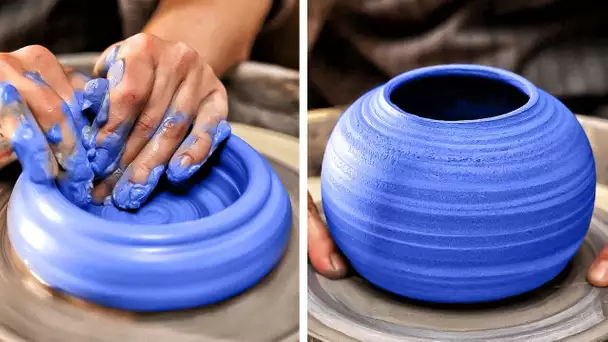 Jolie poterie d'argile que l'on peut faire de ses mains