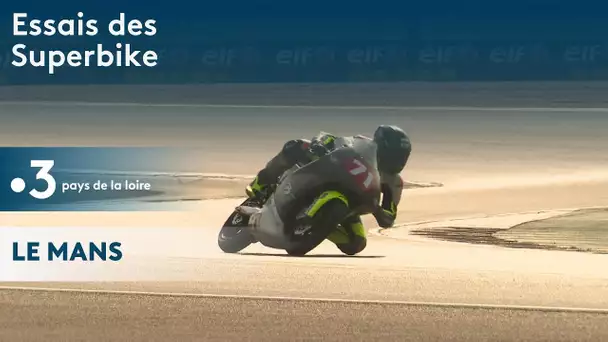 Premiers essais des Superbike au Mans