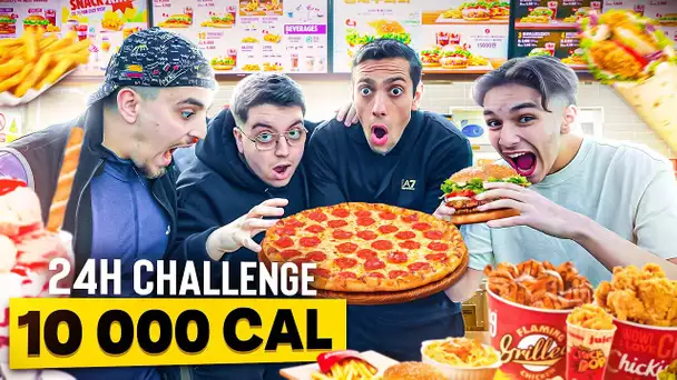 MANGER 10 000 CALORIES EN 24H 🔥🍔🍕 ( C'est super DUR )