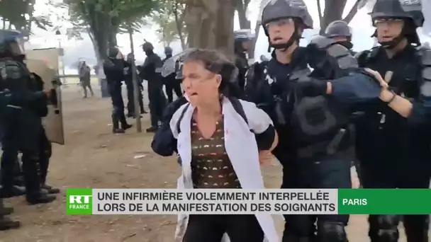 Manifestation des soignants : une infirmière violemment interpellée à Paris