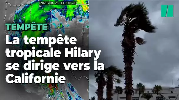 Tempête Hilary : les images des premiers dégâts au Mexique