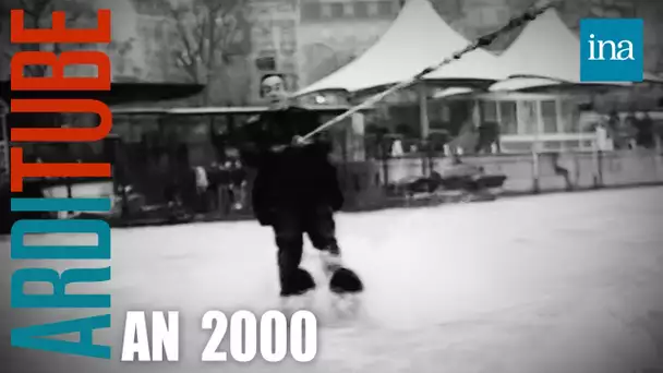 Thierry Ardisson fait du ski nautique sur la Seine pour l'an 2000 | INA ArdiTube