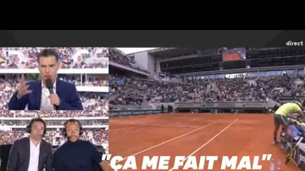 Les commentateurs de France Télé s'énervent de voir des sièges vides pour Nadal-Federer