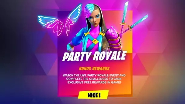 LIVE CONCERT FORTNITE + SAC A DOS AILES NEON GRATUIT ! (+ CONCOURS V-BUCKS)