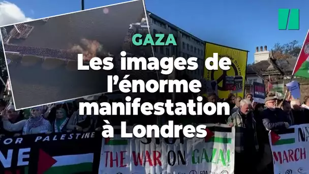 Les images de l’énorme manifestation à Londres pour le peuple palestinien