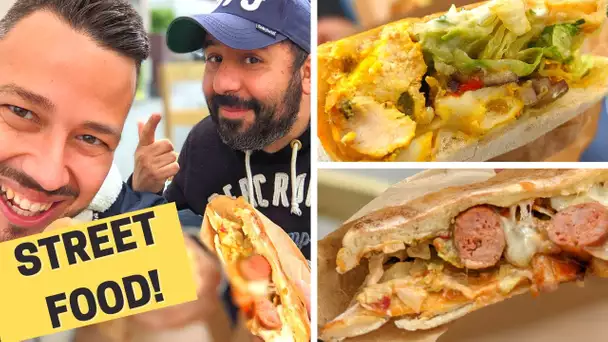 Ce SANDWICH/PIZZA CARTONNE en TUNISIE :on teste le MAKLOUB!  VLOG