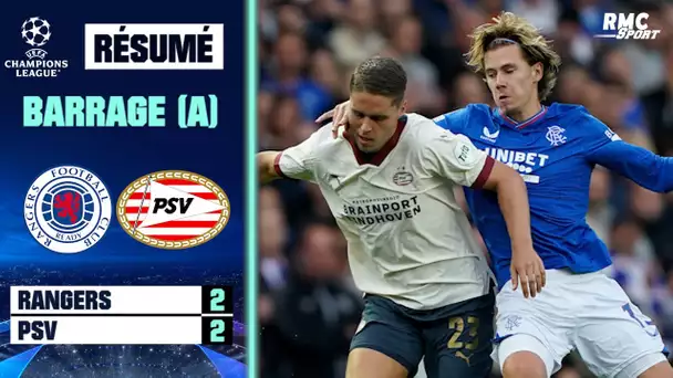 Résumé : Rangers 2-2 PSV - Ligue des champions (Barrage aller)