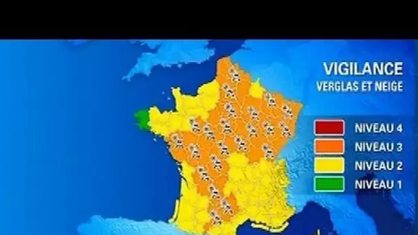 La France sous la neige dimanche, 55 départements en vigilance orange - 19/01