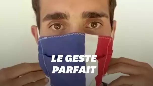 Comment bien mettre son masque? Martin Fourcade commenté par Julien Cazare vous montre