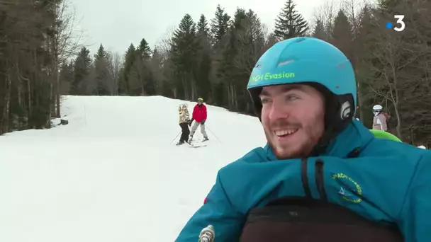 Du ski malgré le handicap, à Métabief dans le Doubs