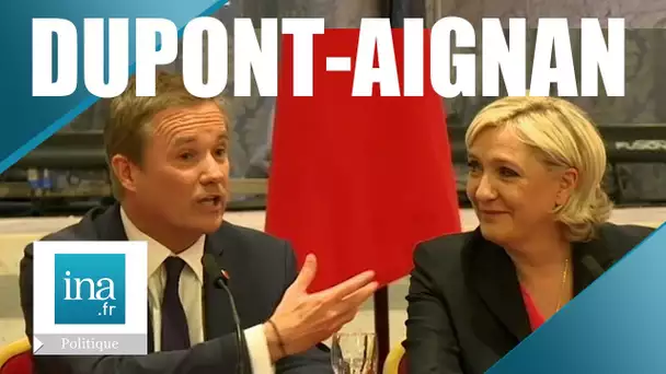 2017 : Accord Nicolas Dupont-Aignan et Marine Le Pen pour un gouvernement | Archive INA