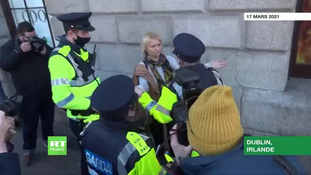 Saint-Patrick en Irlande : manifestation contre les mesures anti-Covid à Dublin