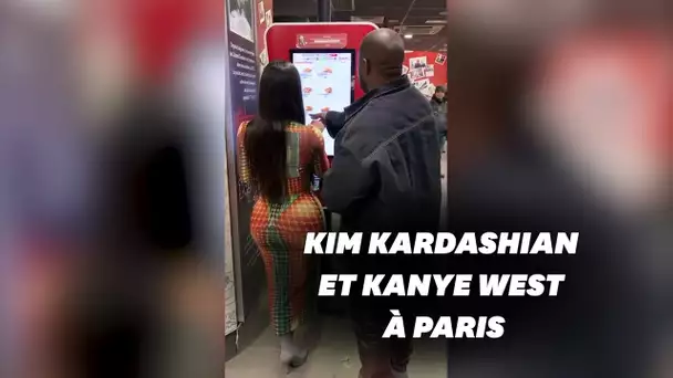 Kim Kardashian et Kanye West aperçus au KFC à Paris