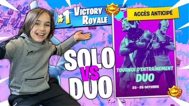 IL GAGNE UN TOURNOI EN SOLO VS DUO A 10 ANS ? FORTNITE