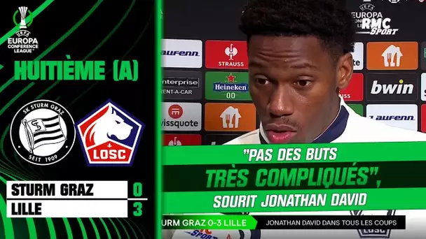 Sturm Graz 0-3 Lille : "Pas des buts très compliqués" sourit Jonathan David, auteur d'un doublé