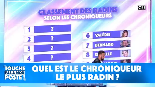 Quel est le chroniqueur le plus radin ?