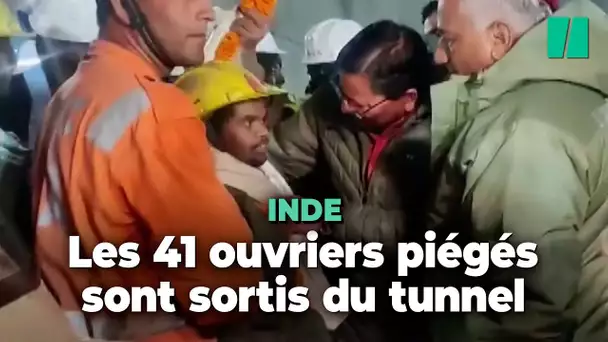 En Inde, les ouvriers piégés depuis deux semaines dans un tunnel ont été sauvés