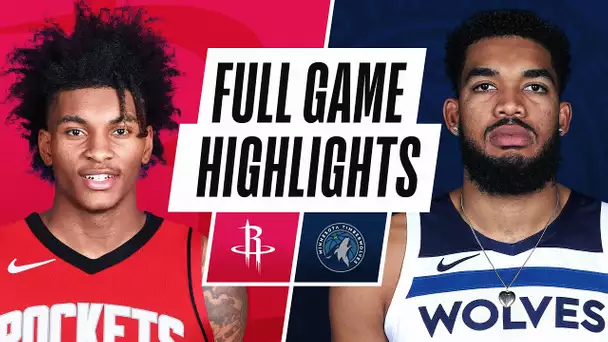 ROCKETS at TIMBERWOLVES | FULL GAME HIGHLIGHTS | March 27, 2021