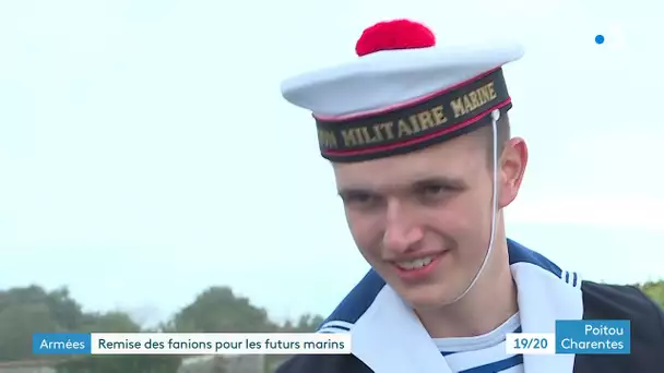 Armées : remise des fanions pour les futurs marins sur l'Île d'Aix