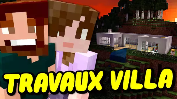 ON CONTINUE LES TRAVAUX DE NOTRE FUTURE MAISON ! | SURVIE MINECRAFT GUILLAUME & KIM