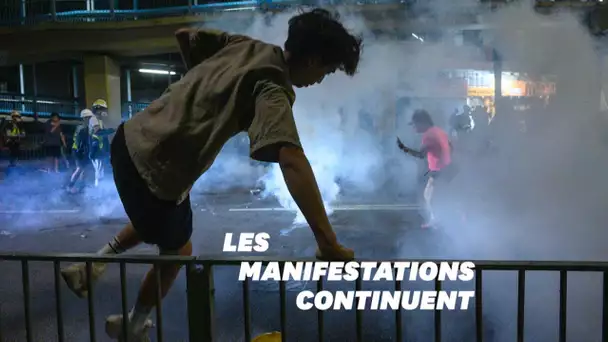 À Hong Kong, rixes et affrontements pour le 16e week-end de manifestations