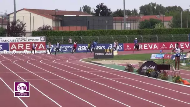 Albi 2015 : Finale 200 m Juniors M (Babacar Diop en 21&#039;&#039;56)