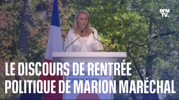Le discours de rentrée politique de Marion Maréchal, tête de liste de "Reconquête" aux européennes