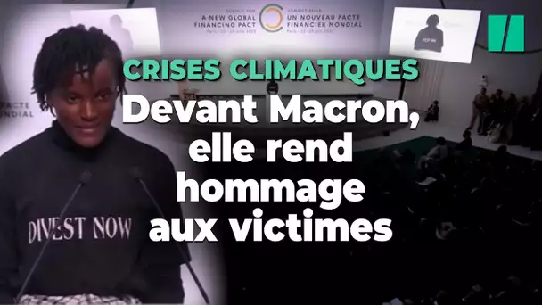 Réchauffement climatique : Vanessa Nakate impose une minute de silence lors d'un Sommet à Paris
