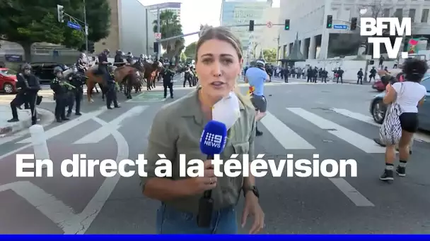 Los Angeles: une journaliste touchée par un tir de LBD lors d'une manifestation anti-Trump