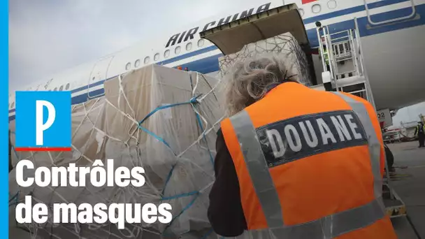 La douane de Roissy traque les masques contrefaits arrivés par avion