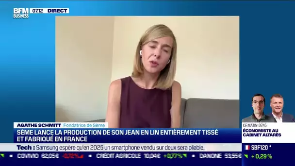 Sème lance la production de son jean en lin entièrement tissé et fabriqué en France