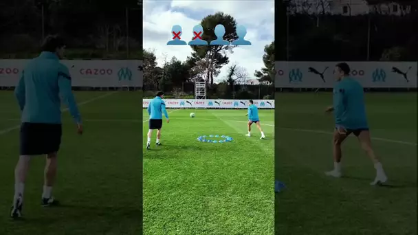 Two Touch #challenge pour nos Olympiens avec un Alexis Sanchez en feu 😂 #om #shortfootball #soccer