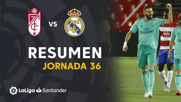 Resumen de Granada CF vs Real Madrid (1-2)
