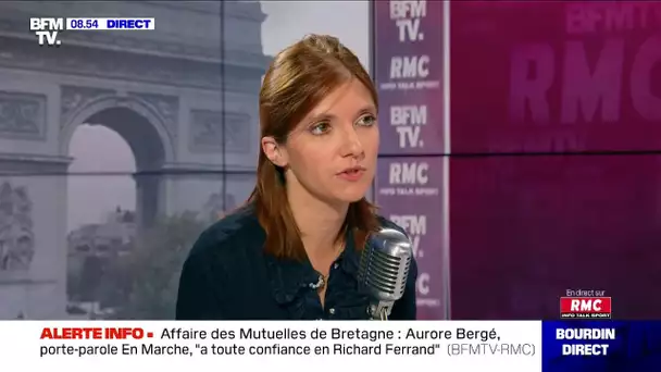 Aurore Bergé face à Jean-Jacques Bourdin sur RMC et BFMTV