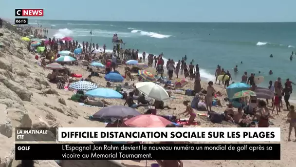 Difficile distanciation sociale sur les plages