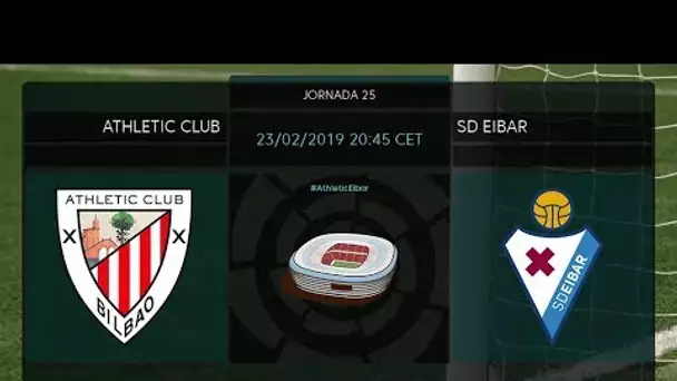 Calentamiento Athletic Club vs SD Eibar