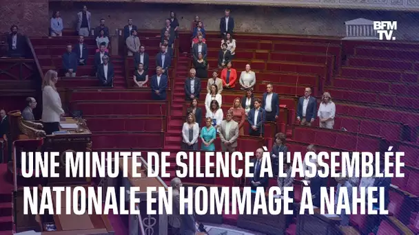 Une minute de silence respectée à l'Assemblée nationale pour Nahel, tué à Nanterre