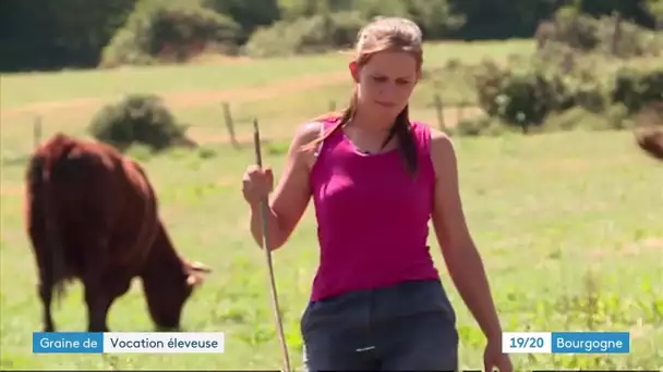 À 22 ans, elle exerce seule dans sa ferme en Saône-et-Loire