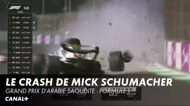 Les images du crash de Mick Schumacher, le pilote va bien - Grand Prix d'Arabie Saoudite - Formule 1