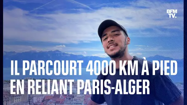 Mehdi va parcourir 4000 km à pied en reliant Paris-Alger