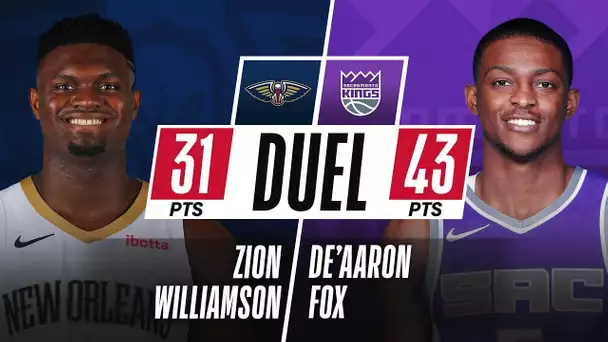 Zion Williamson (31 PTS & 13-15 FGM) & De'Aaron Fox (43 PTS & 13 AST) DUEL In New Orleans