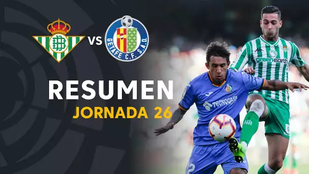 Resumen de Real Betis vs Getafe CF (1-2)