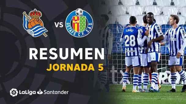 Resumen de Real Sociedad vs Getafe CF (3-0)